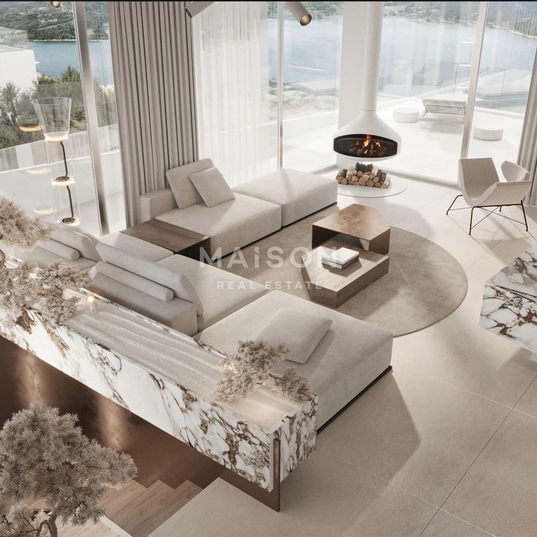 Dizajnerska Vila pri Labinu – Bazen in Panoramski Razgled