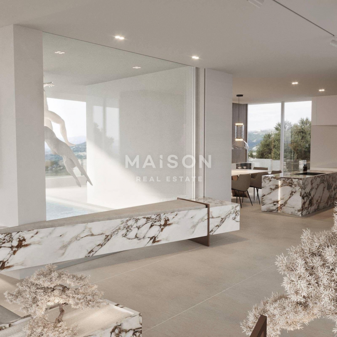 Dizajnerska Vila pri Labinu – Bazen in Panoramski Razgled