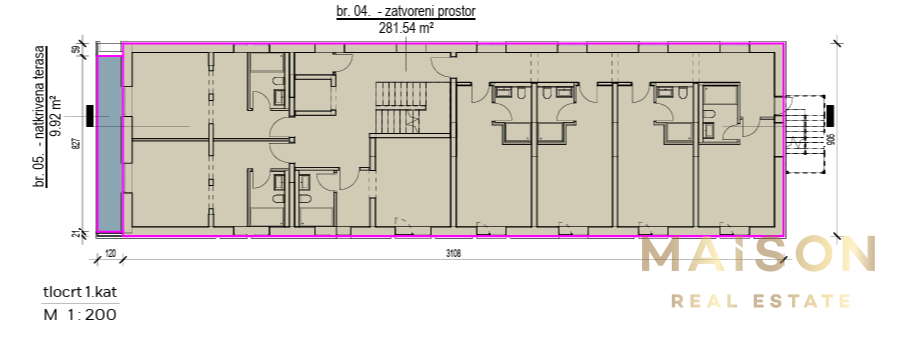 Poslovni prostor Turnić, Rijeka, 1.164m2
