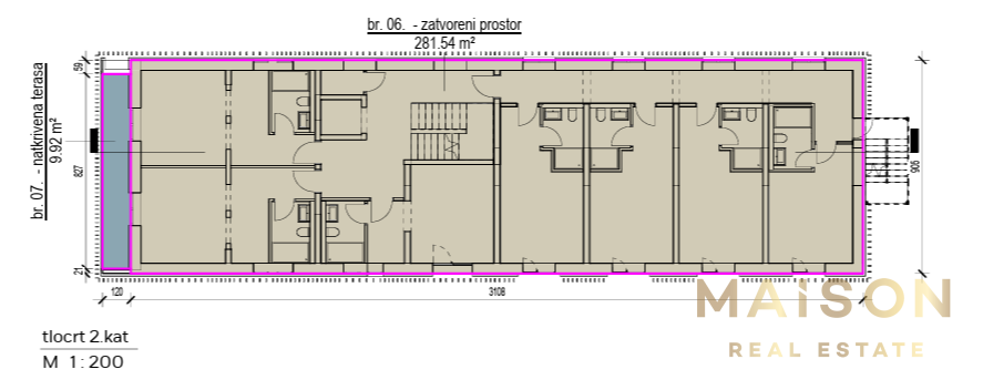 Poslovni prostor Turnić, Rijeka, 1.164m2