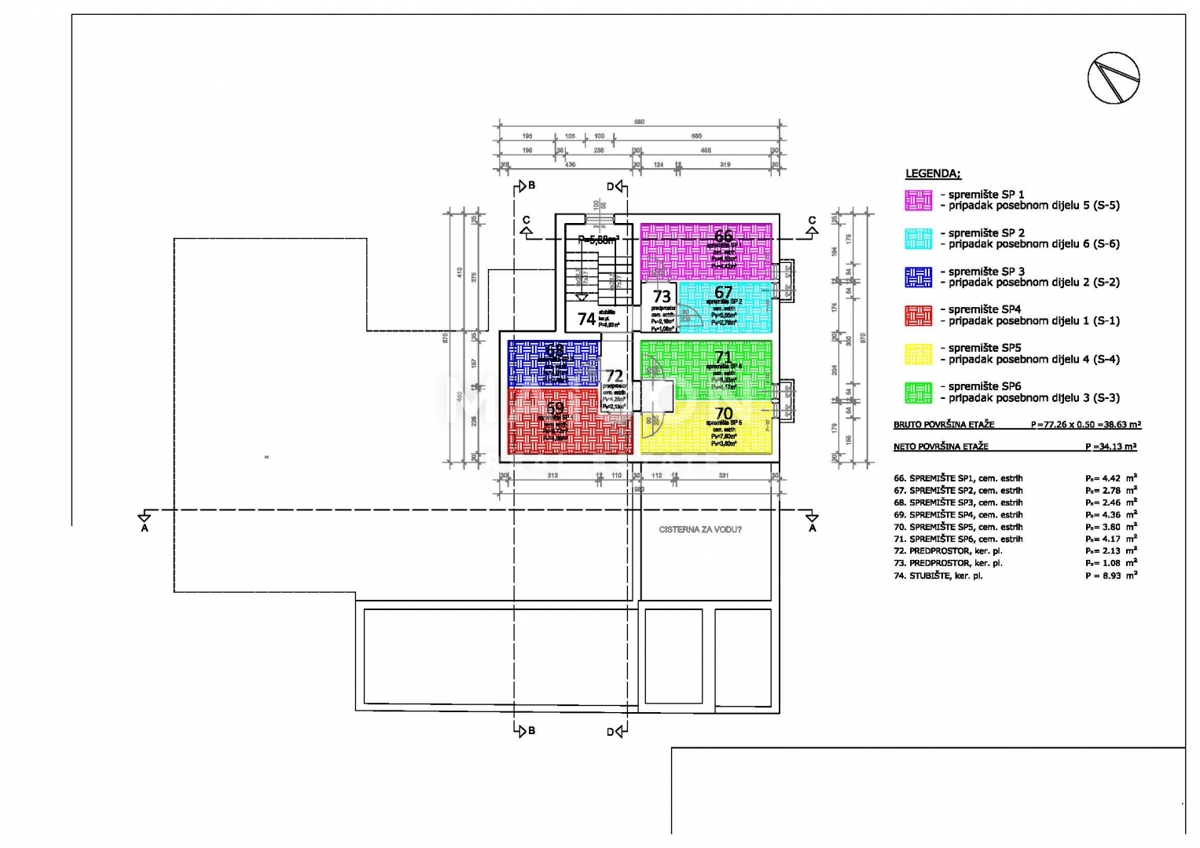 Apartma Mandre, Kolan, 146,71m2