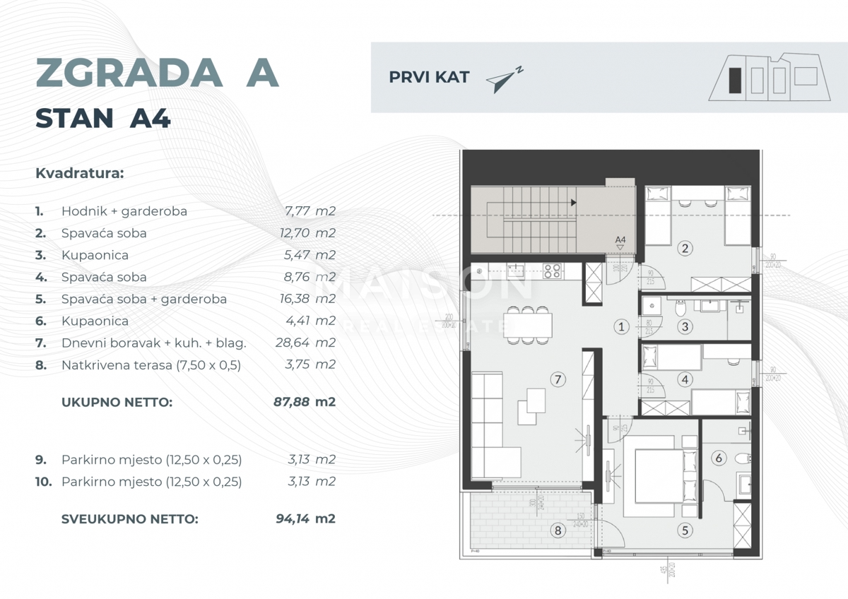 Stanovanje Fažana, 94,14m2