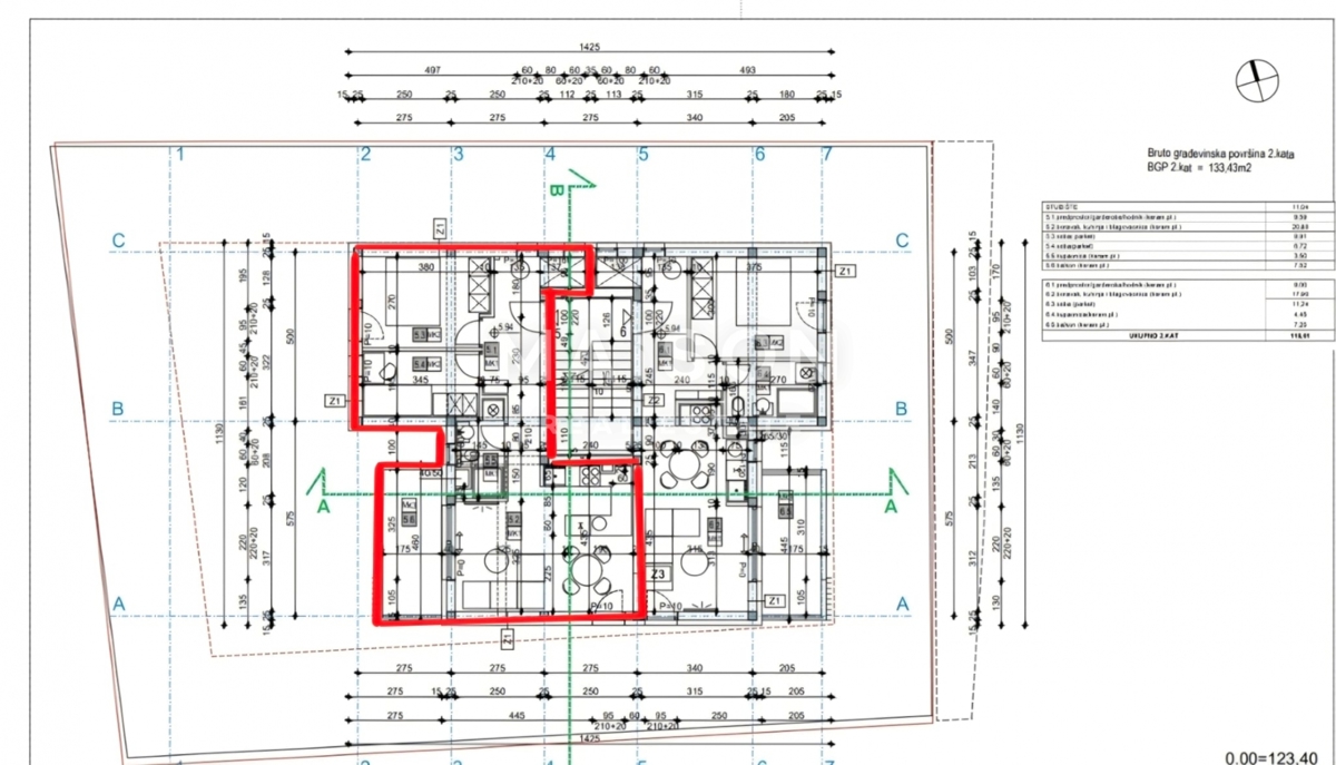Stanovanje Podsused, Podsused - Vrapče, 54,37m2