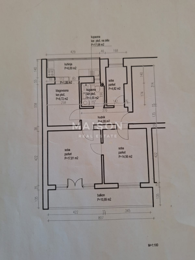 Stanovanje Sigečica, Trnje, 59,44m2