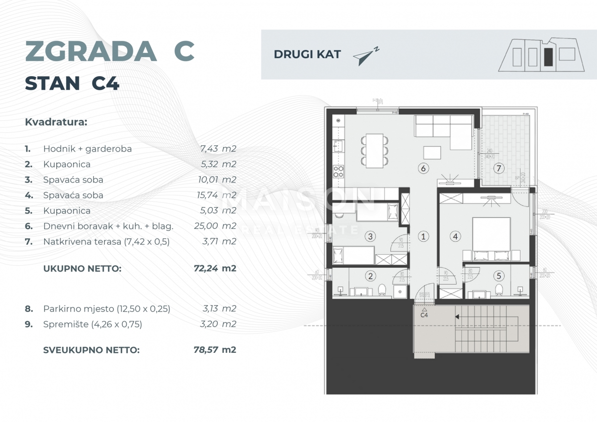 Stanovanje Fažana, 78,70m2