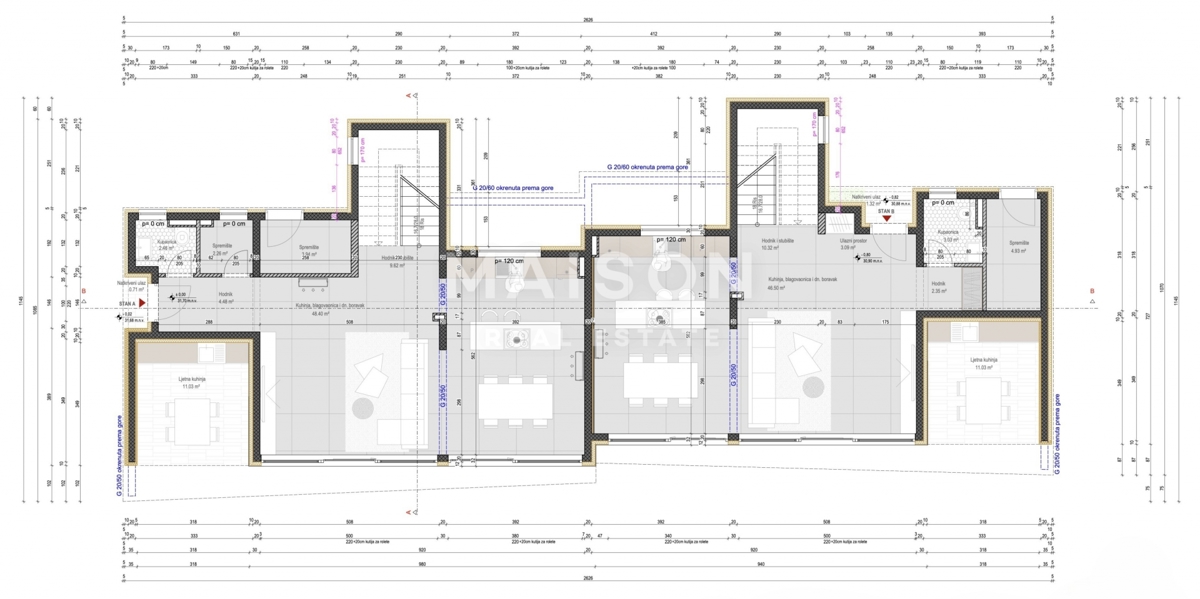 Hiša Medulin, 200m2