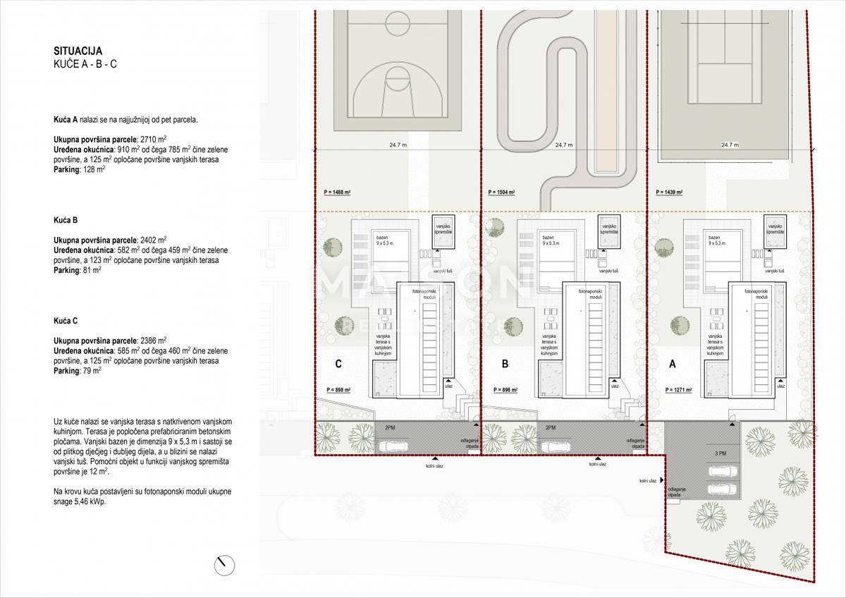 Vila Snašići, Sveta Nedelja, 2.710m2