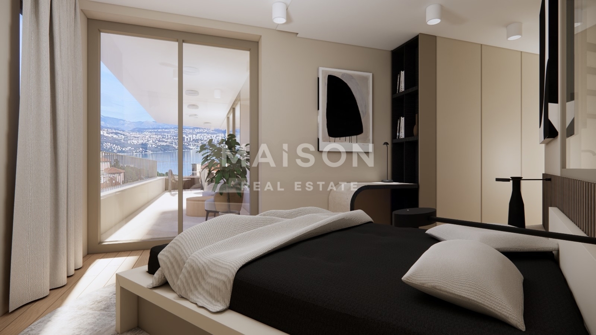 Opatijski dragulj: ekskluzivni penthouse z dvigalom, garažo in strešnim bazenom