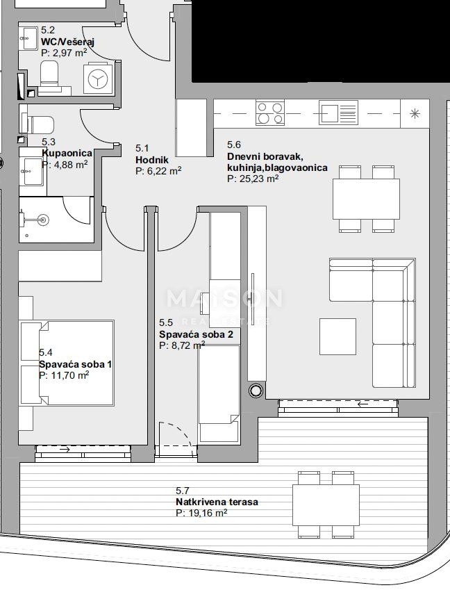 Stanovanje Vodice, 78,88m2