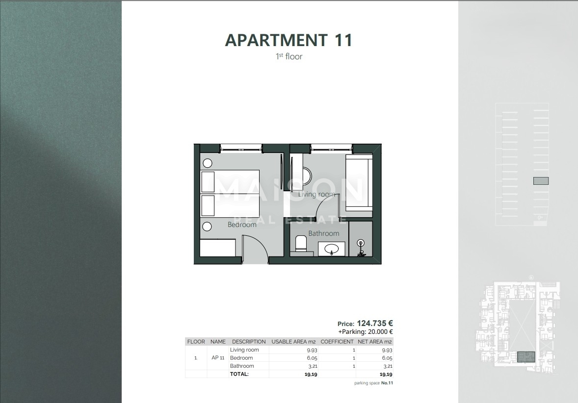 Stanovanje Crikvenica, 19,19m2