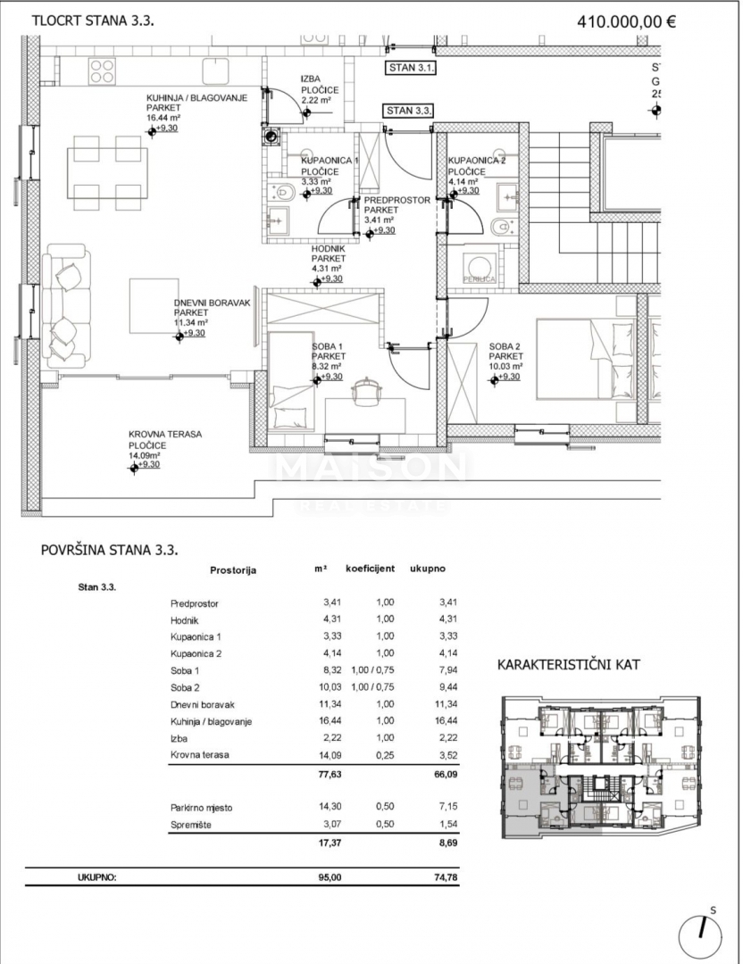 Stanovanje Cres, 95m2