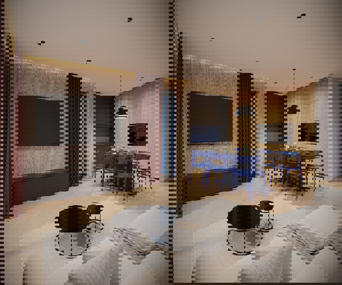 Projekt dveh hiš s pogledom na morje v bližini Fažane