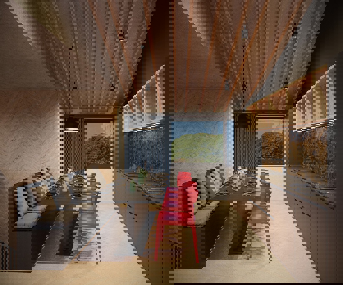 Projekt dveh hiš s pogledom na morje v bližini Fažane