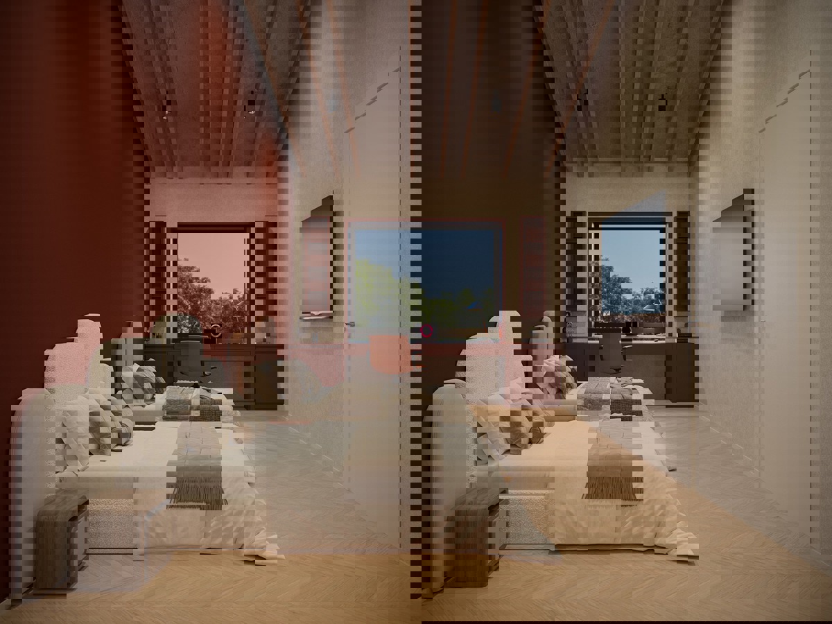 Projekt dveh hiš s pogledom na morje v bližini Fažane