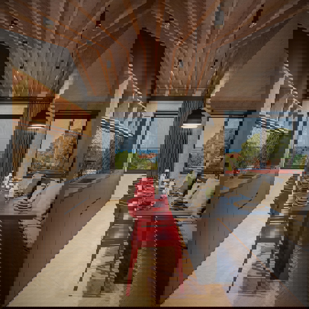 Projekt dveh hiš s pogledom na morje v bližini Fažane