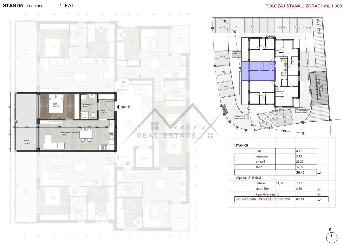 Stanovanje Poreč, 61,17m2