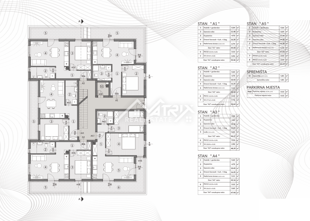 Območje Pule, stanovanje s teraso in vrtom v novogradnji