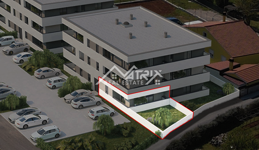 Območje Pule, stanovanje s teraso in vrtom v novogradnji