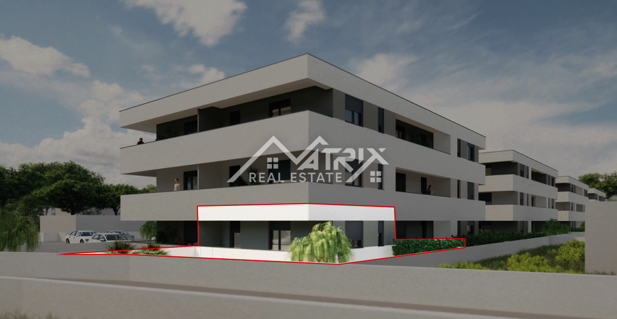 Območje Pule, stanovanje s teraso in vrtom v novogradnji