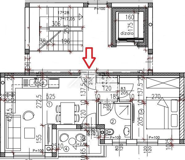Poreč, 1-sobno stanovanje v 3. nadstropju PRILOŽNOST V ISTRI