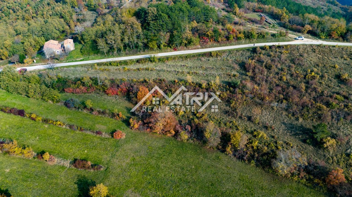 Motovun okolica, atraktivno zemljišče s panoramskim razgledom
