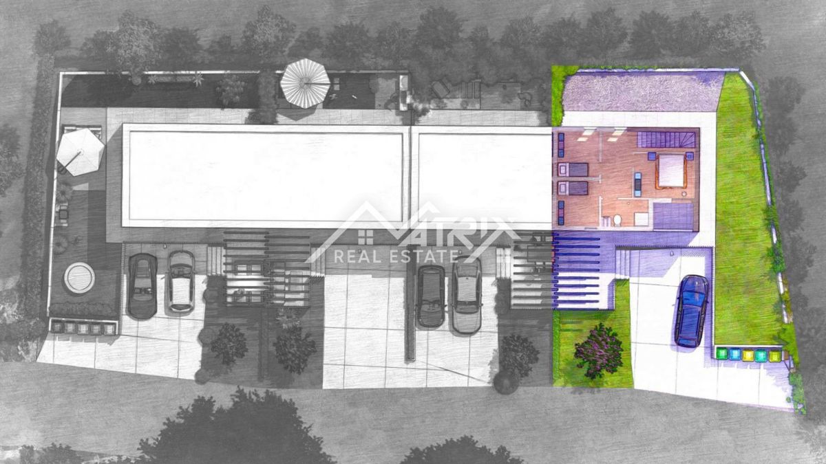 Poreč, moderna novogradnja v bližini morja in centra mesta