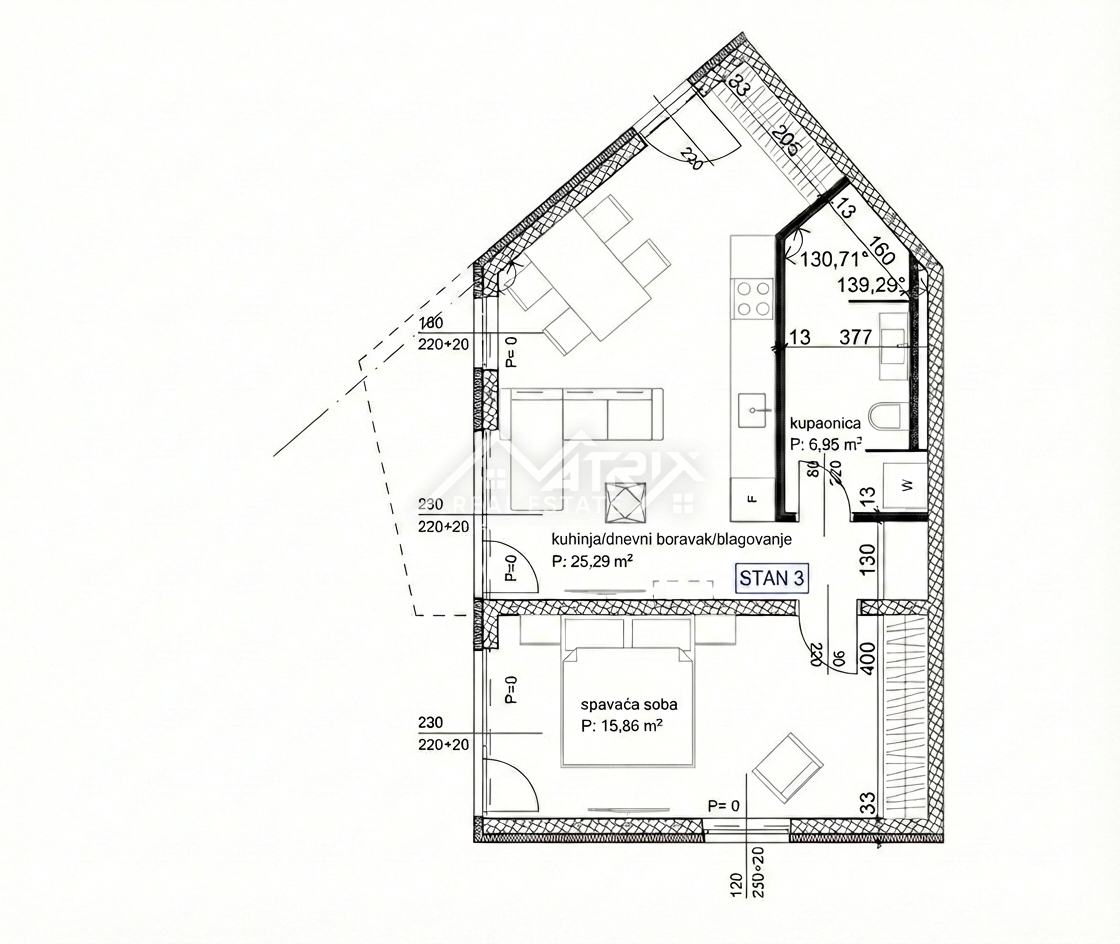 Poreč okolica, pritlično stanovanje z vrtom, teraso in parkingom