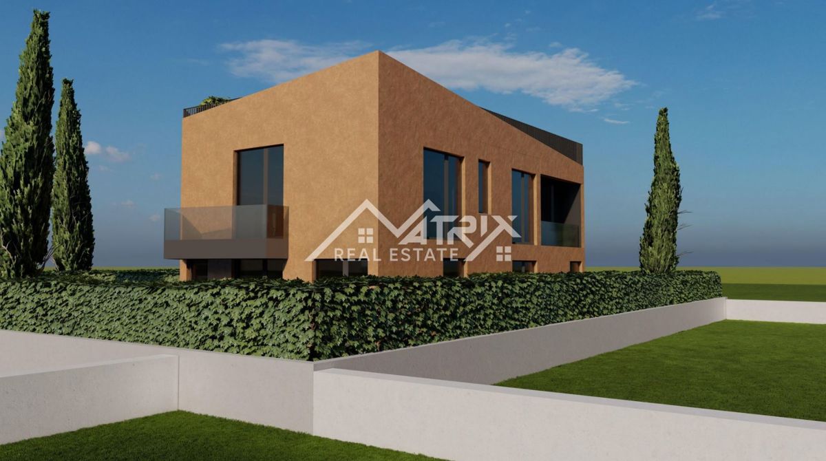 Poreč okolica, pritlično stanovanje z vrtom, teraso in parkingom