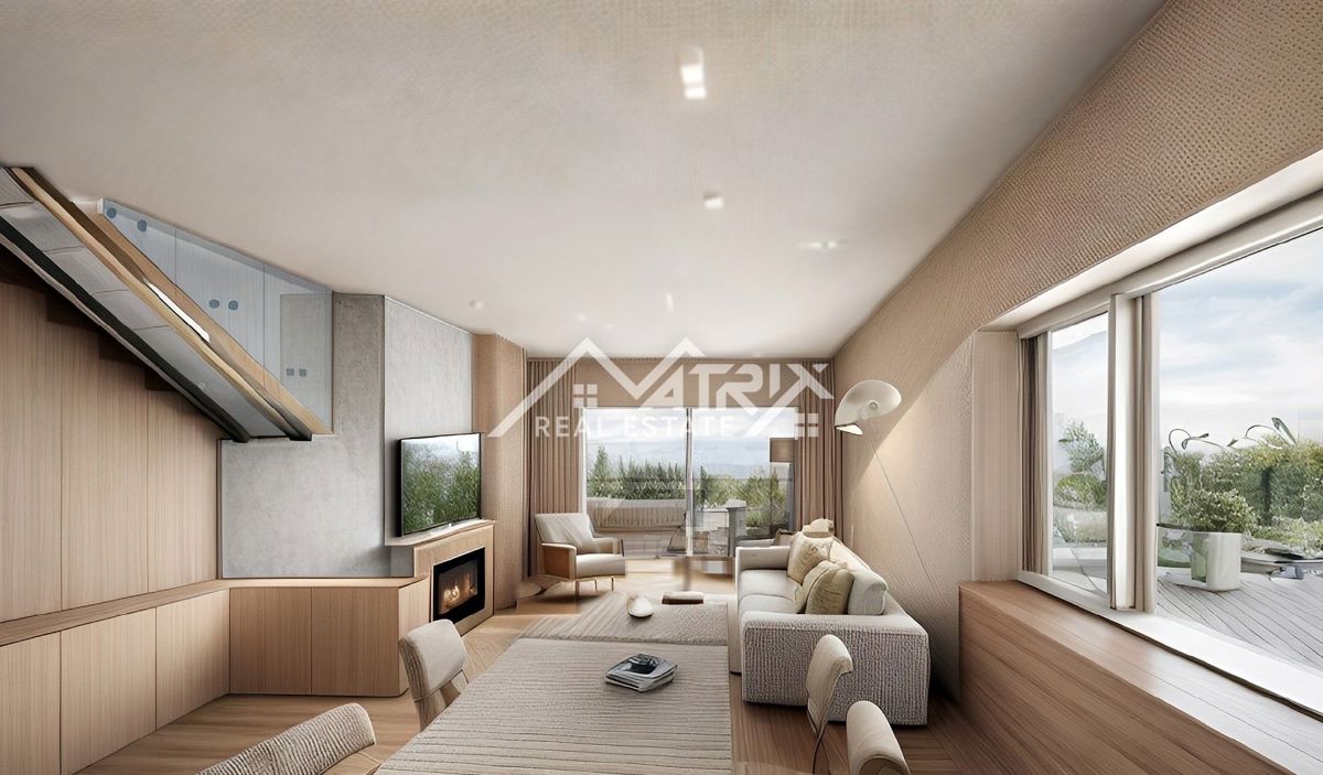 Medulin, Moderna hiša z bazenom in pogledom na morje