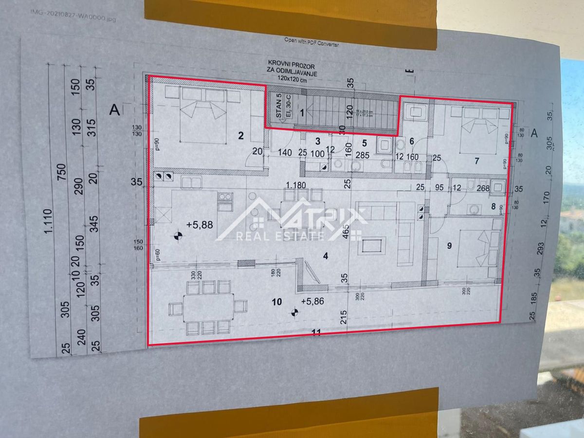 Poreč, luksuzni penthouse s pogledom na morje, Novo!