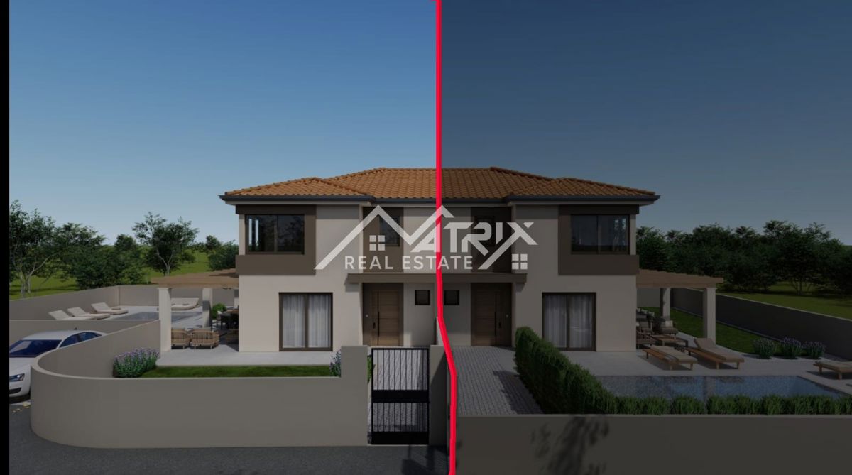 Poreč okolica moderna hiša z bazenom in savno, 10 km od Poreča