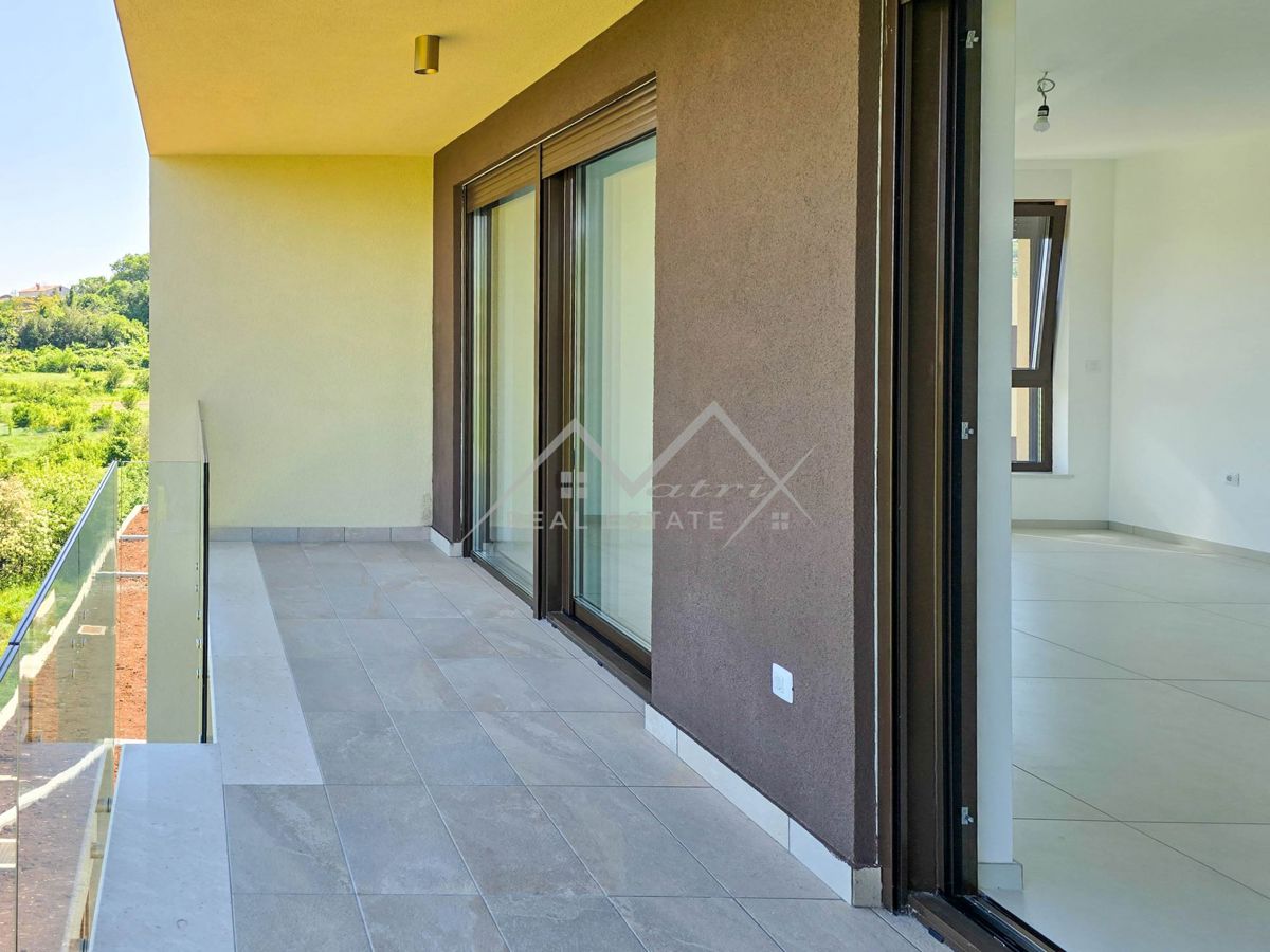 Labin, moderen penthouse s pogledom na morje in stari grad