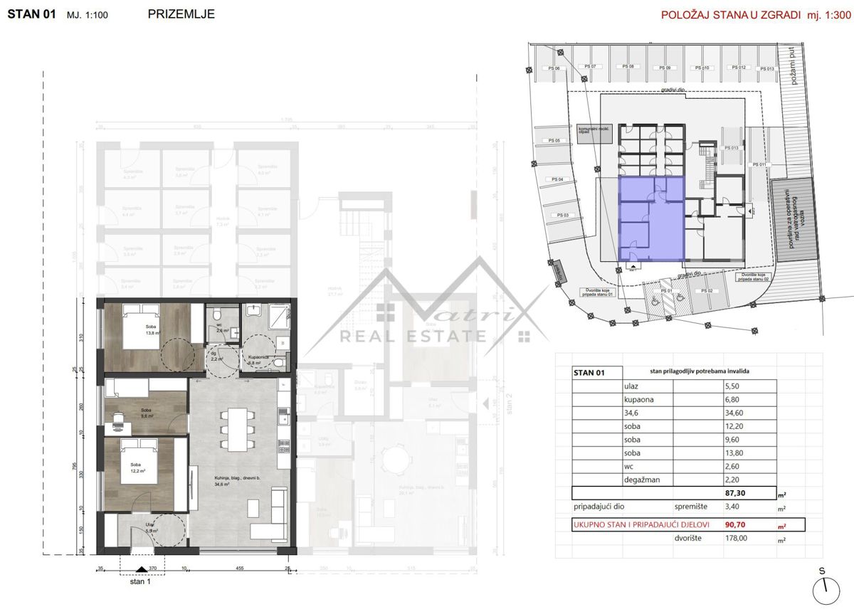 Stanovanje Poreč, 90,70m2
