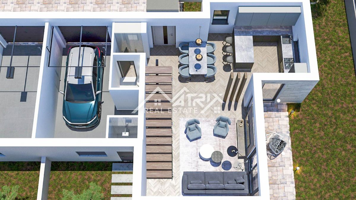 Medulin, moderna hiša z bazenom v bližini morja in centra!