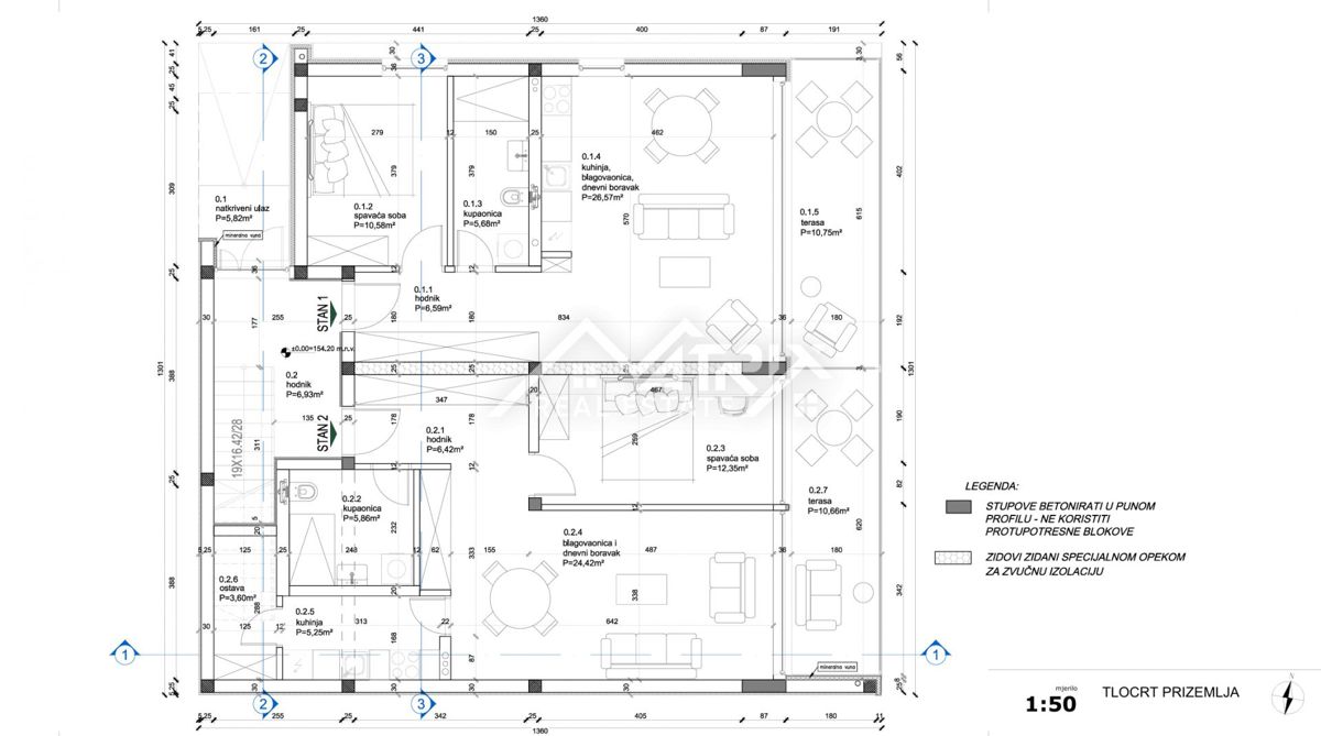 Okolica Rovinja, dvosobno, udobno in sončno stanovanje v pritličju