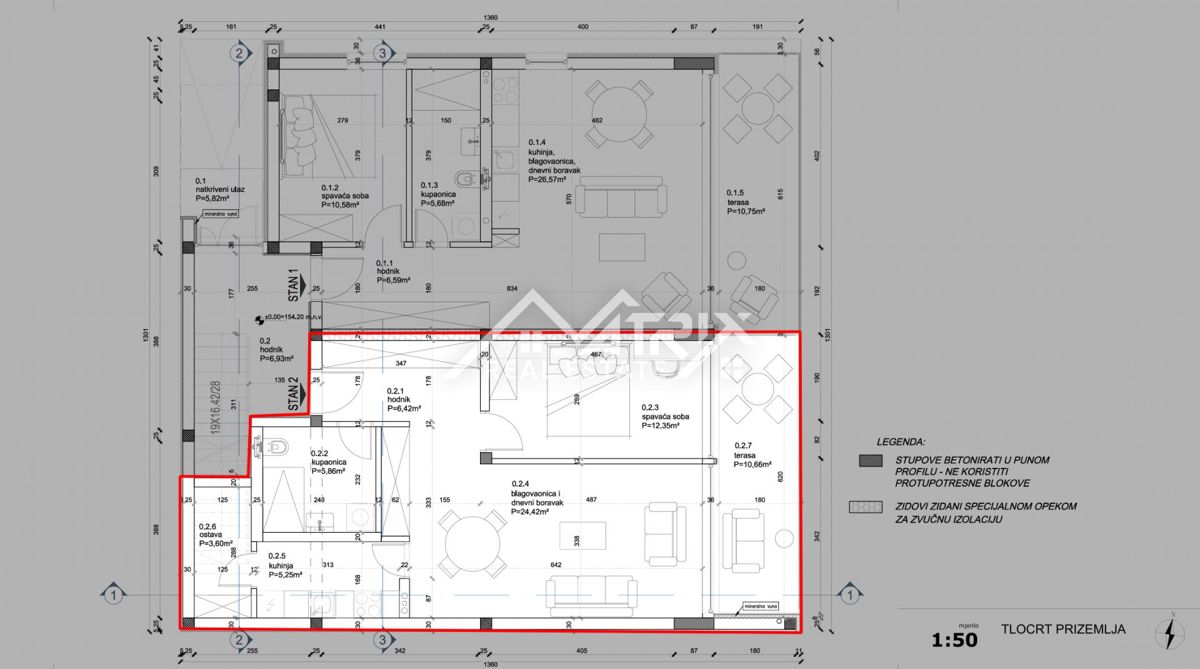 Okolica Rovinja, dvosobno, udobno in sončno stanovanje v pritličju