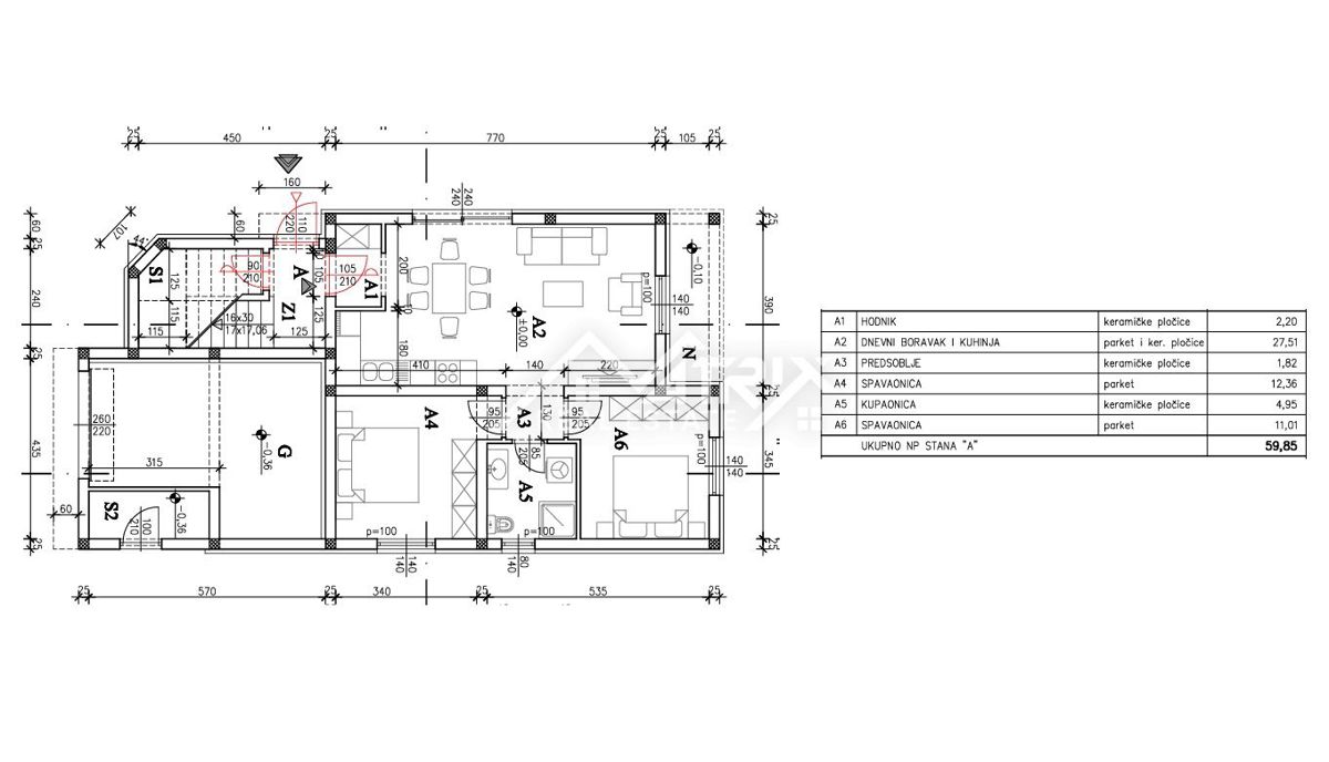 Medulin, stanovanje z velikim vrtom in parkiriščem, 600 m od morja
