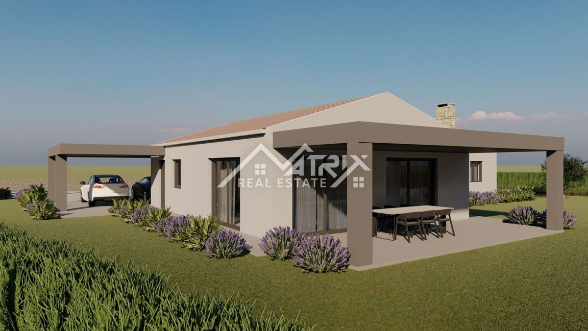 Območje okoli Poreča, gradbeno zemljišče z gradbenim dovoljenjem