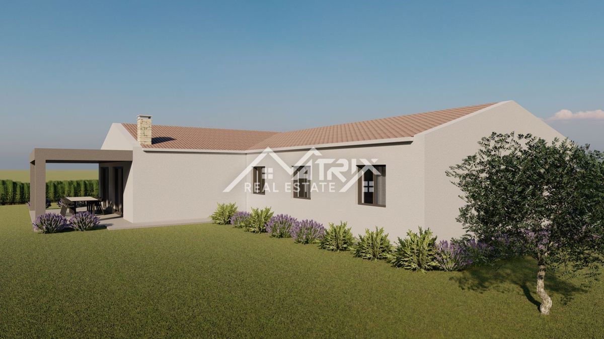 Območje okoli Poreča, gradbeno zemljišče z gradbenim dovoljenjem