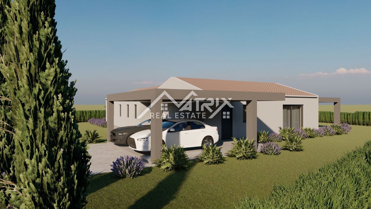 Območje okoli Poreča, gradbeno zemljišče z gradbenim dovoljenjem