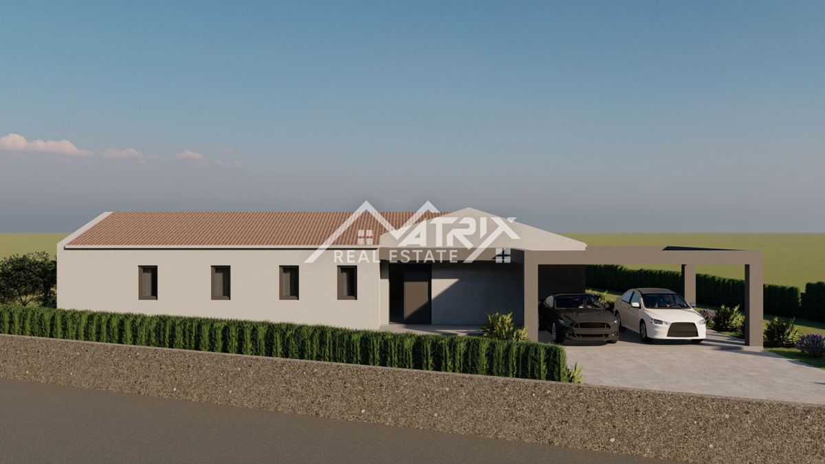 Območje okoli Poreča, gradbeno zemljišče z gradbenim dovoljenjem