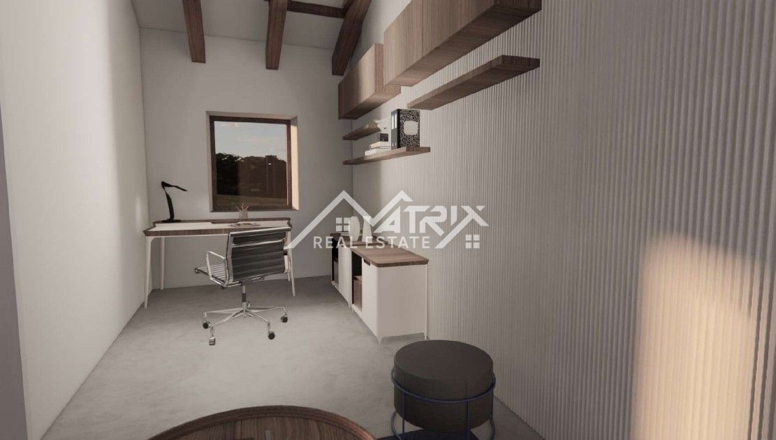 Buj okolica– kamnita hiša s panoramskim razgledom, gradbenim dovoljenjem in projektom za prenovo