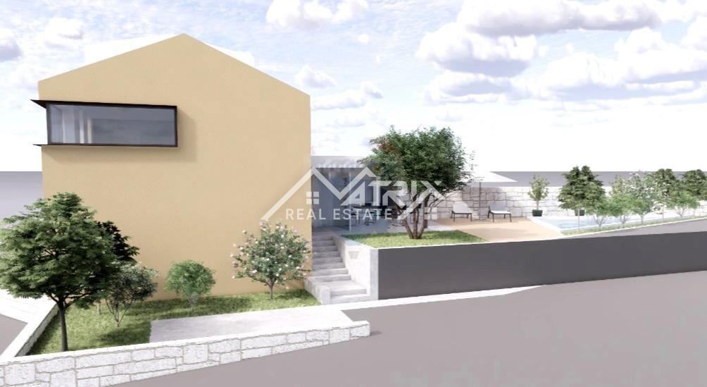 Buj okolica– kamnita hiša s panoramskim razgledom, gradbenim dovoljenjem in projektom za prenovo