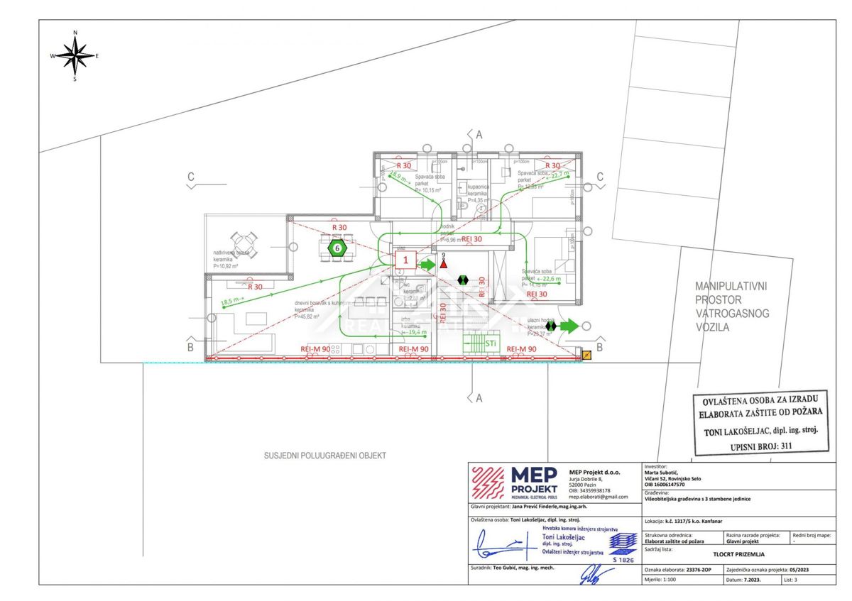 Okolica Rovinja, Prostorno privlačno stanovanje v novi stavbi na dobri lokaciji