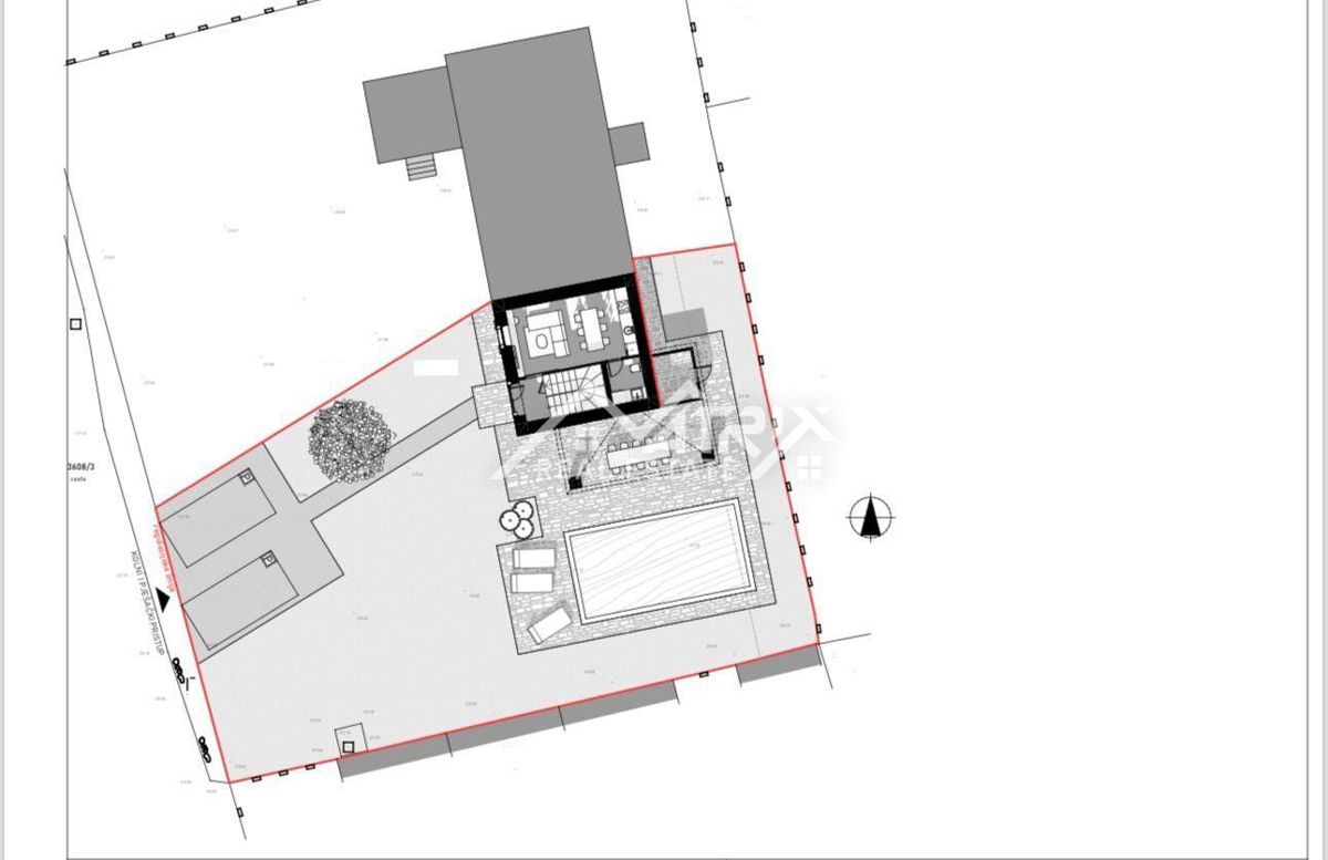 Poreč okolica, kamnita hiša z bazenom in vrtom