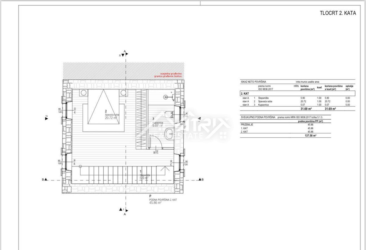 Poreč okolica, kamnita hiša z bazenom in vrtom