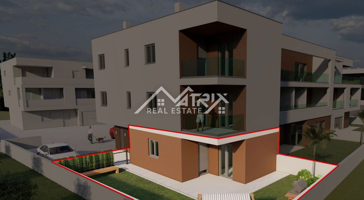 Pula, 1-sobno pritlično stanovanje z vrtom in parkiriščem