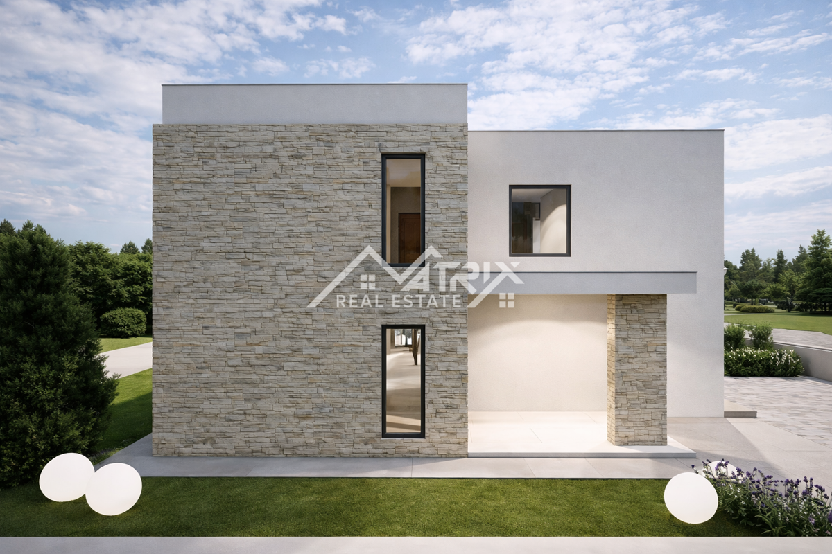 Pula okolica, gradbena parcela s projektom, top lokacija