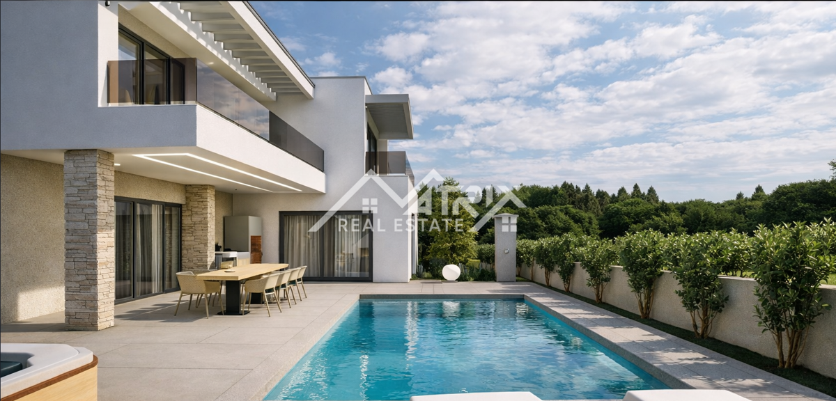 Pula okolica, gradbena parcela s projektom, top lokacija