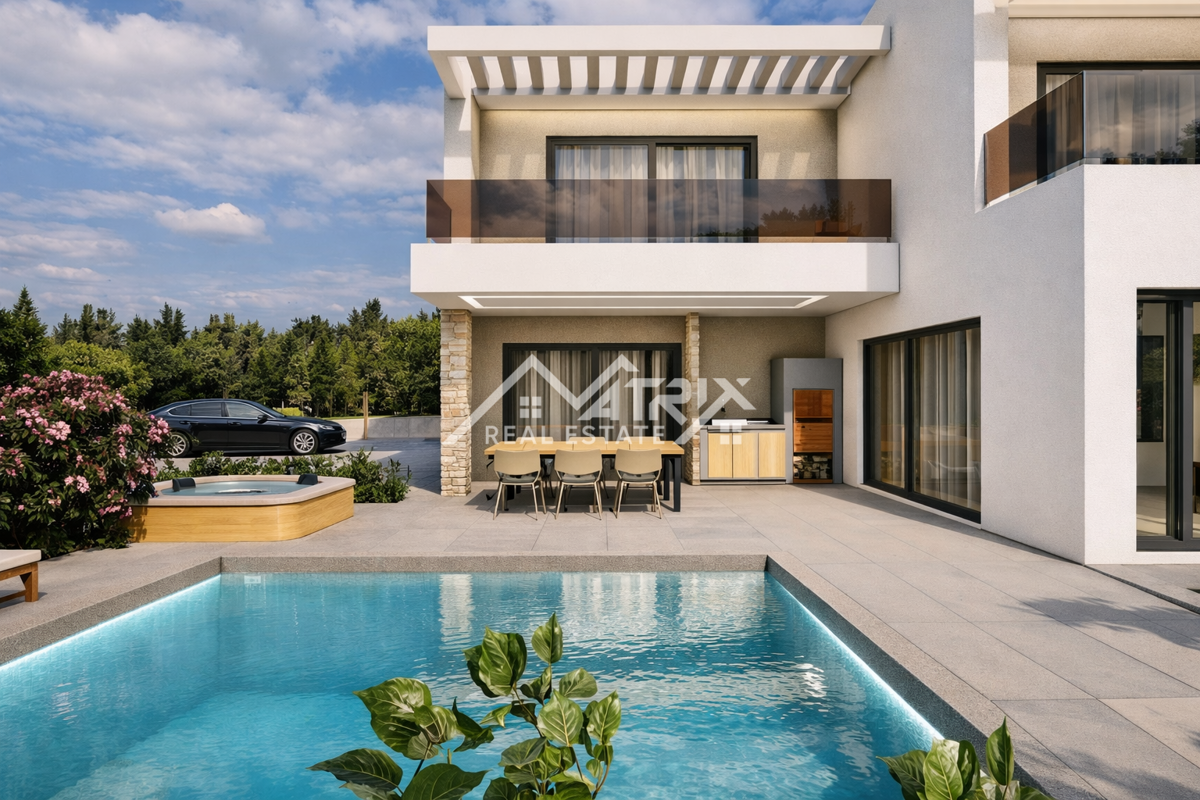 Pula okolica, gradbena parcela s projektom, top lokacija